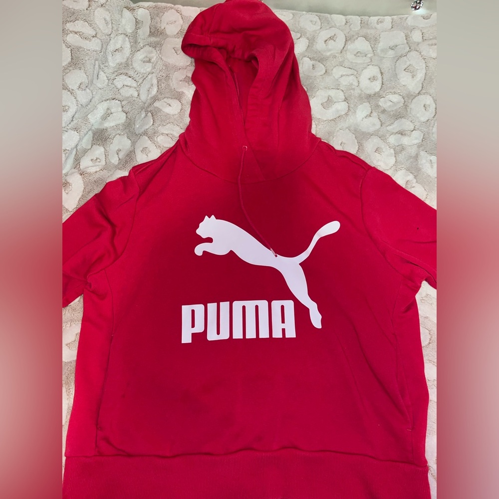 Pink puma oversized hoodie